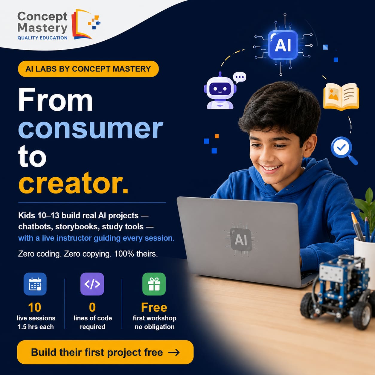 ai lab program by concept mastery