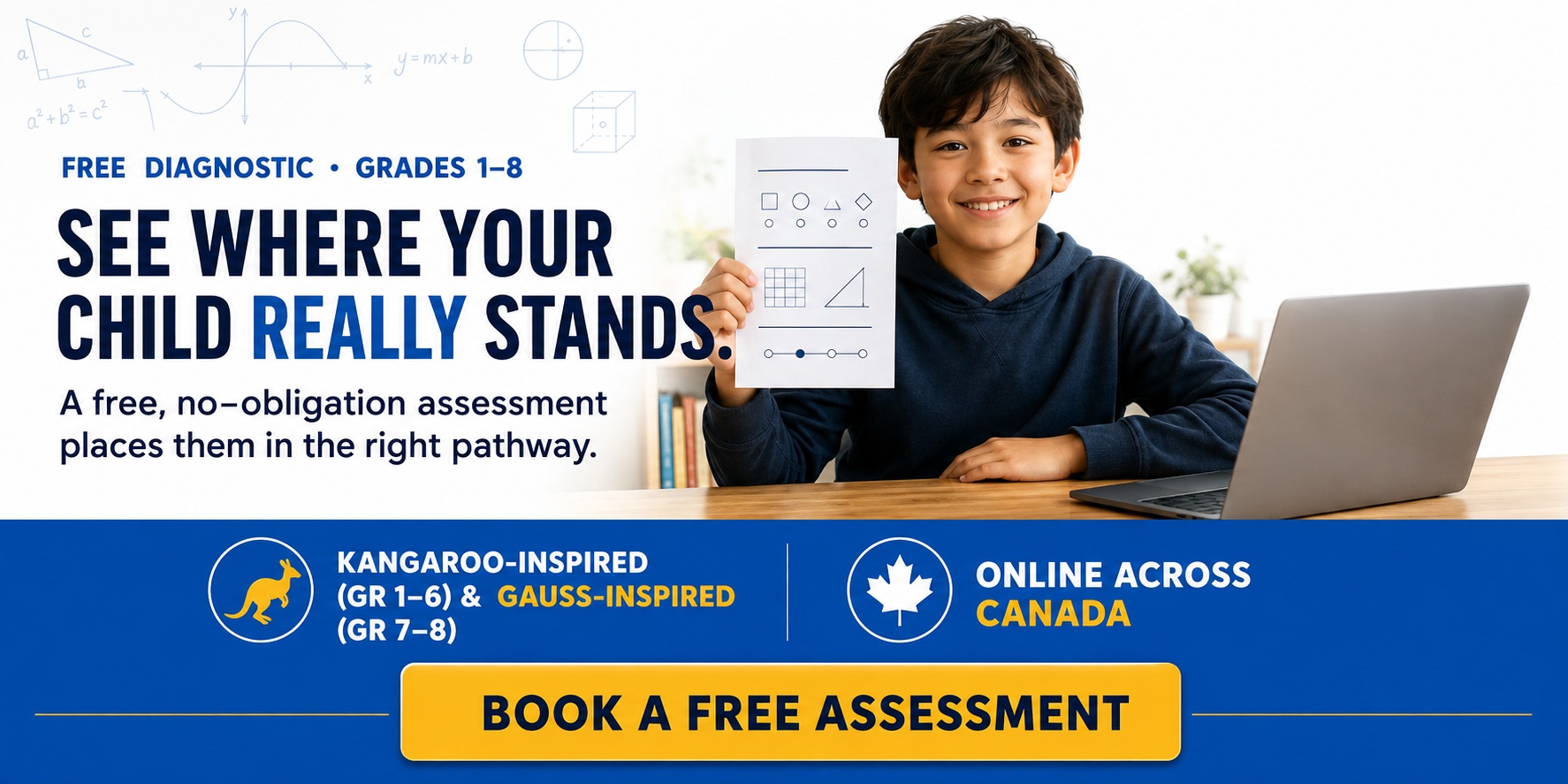 See where your child really stands — book a free, no-obligation diagnostic assessment